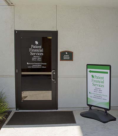 financial service building entrance